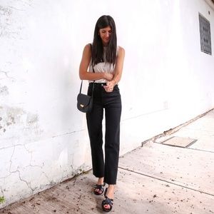 ZARA HIGH RISE STRAIGHT JEANS